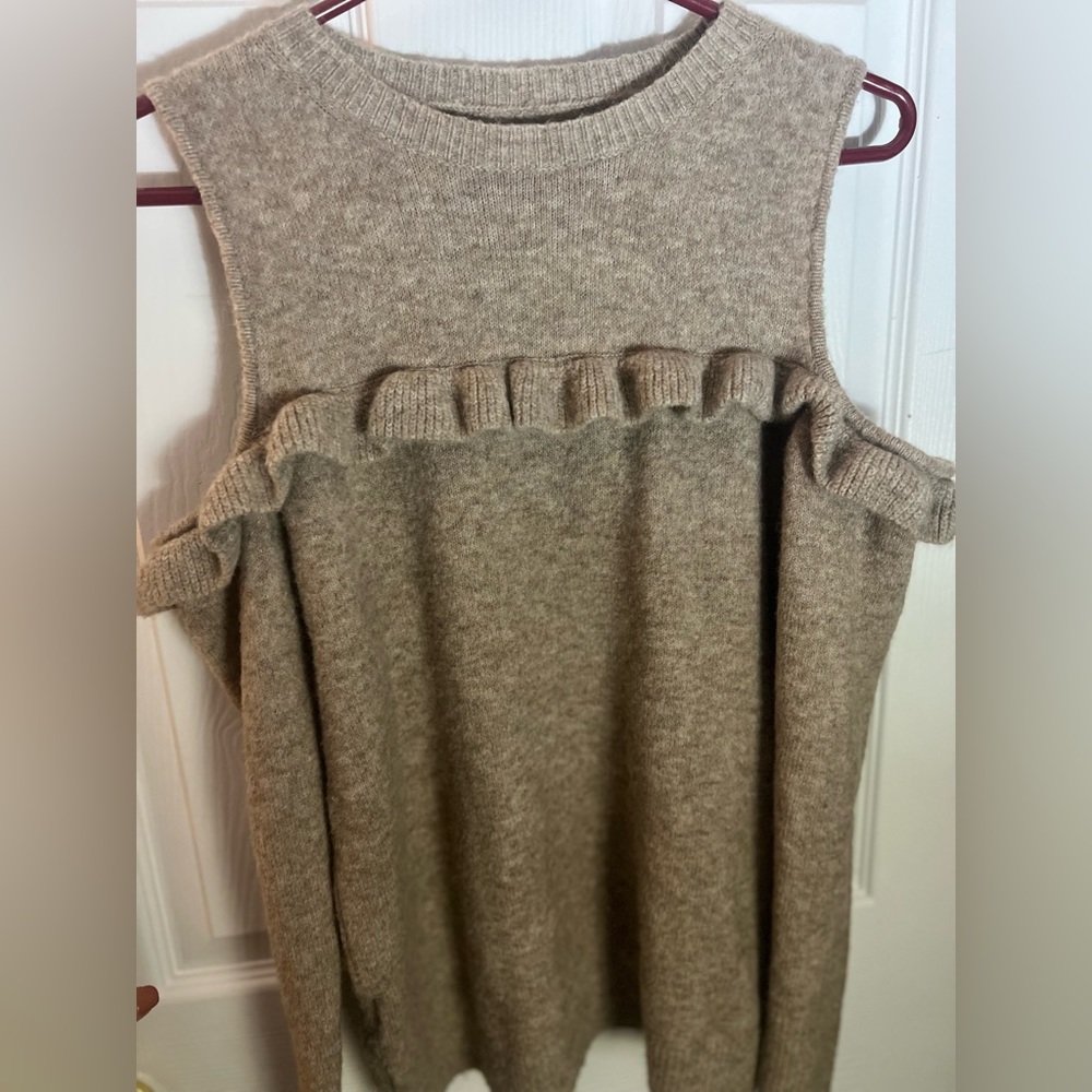 Loft sweater with cut outs